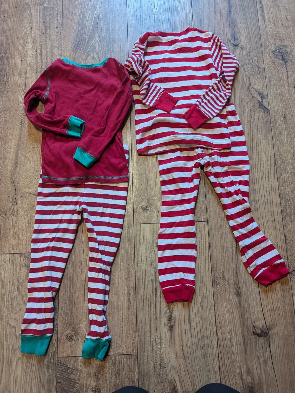 Carter's Red & White Striped Christmas Pajama Set with Merry Christmas Tee 4T